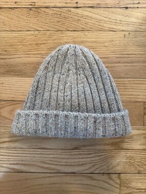 Madewell Speckled Taupe Knit Beanie